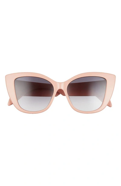 Alexander Mcqueen 54mm Cat Eye Sunglasses In Pink