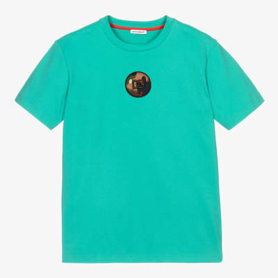 Dolce & Gabbana Boys Teen Turquoise Blue T-shirt