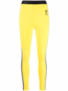 Etro Yellow Polyamide Logo Leggings In Yellow & Orange