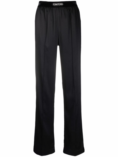 TOM FORD STRETCH SILK SATIN PJ PANTS