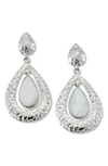 Samuel B. Sterling Silver Mother Of Pearl Drop Earrings In White