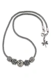 Samuel B. Silver Tulang Naga Butterfly Necklace In Silver