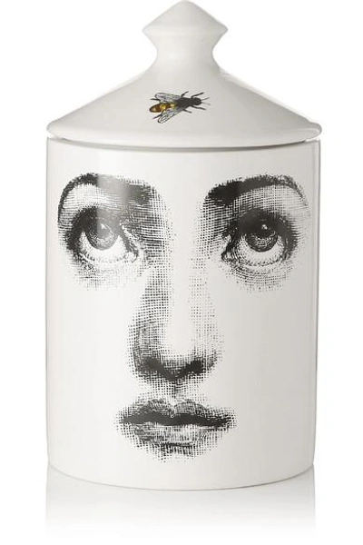 Fornasetti L'ape Thyme, Cedarwood And Lavender Scented Candle, 300g In White