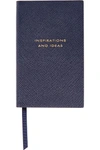SMYTHSON PANAMA INSPIRATIONS AND IDEAS TEXTURED-LEATHER NOTEBOOK