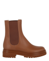 Gianvito Rossi Chester Leather Chelsea Boots In Brown
