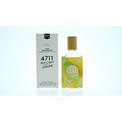 4711 Ladies Zitrone Edc Spray 3.4 oz (tester) Fragrances 4011700747818 In Orange / White