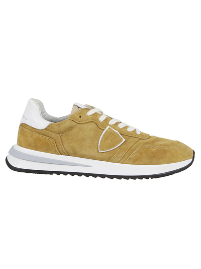 Philippe Model Tropez 2.1 Sneaker In Suede With Leather Details In Yellow
