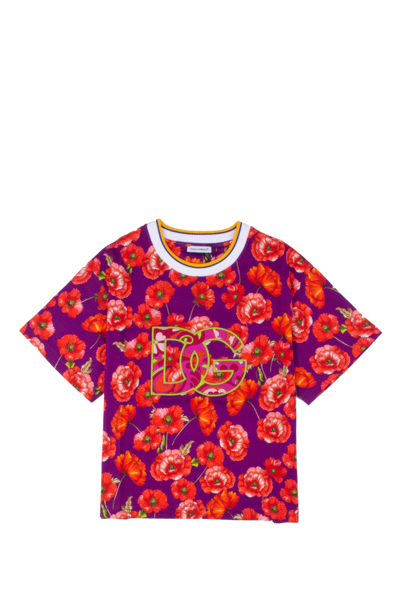 Dolce & Gabbana Babies' Cotton T-shirt In Multicolor