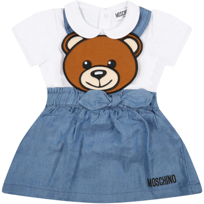 Moschino Multicolor Set For Baby Girl With Teddy Bear