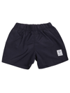 Fay Logo-patch Elasticated-waist Swim Shorts In Bc Blu Bianco
