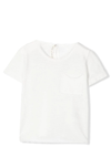 Zhoe & Tobiah Patch Pocket Short-sleeve T-shirt In White