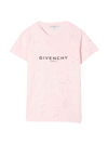 Givenchy Pink Girl T-shirt With Print In Rosa