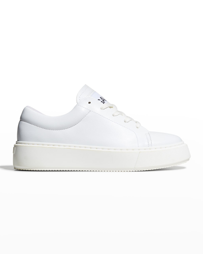 GANNI VEGEA (WINE LEATHER) LOW-TOP SNEAKERS