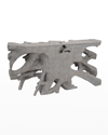 The Phillips Collection Cast Root Console, Charcoal Stone
