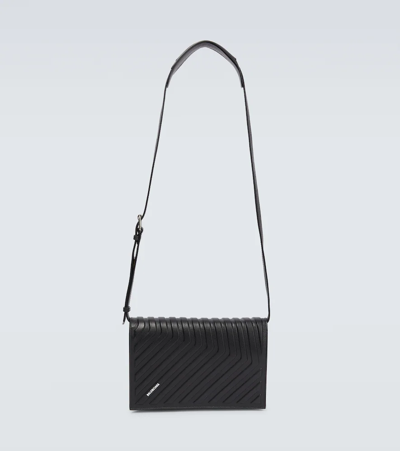 Balenciaga Car Flap Adjustable-strap Shoulder Bag In Black