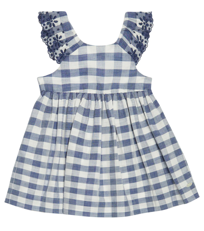 Tartine Et Chocolat Baby's & Little Girl's Embroidered Plaid Dress In Blue