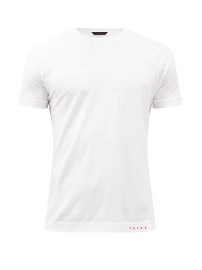 Falke Core Speed Technical-jersey T-shirt In White