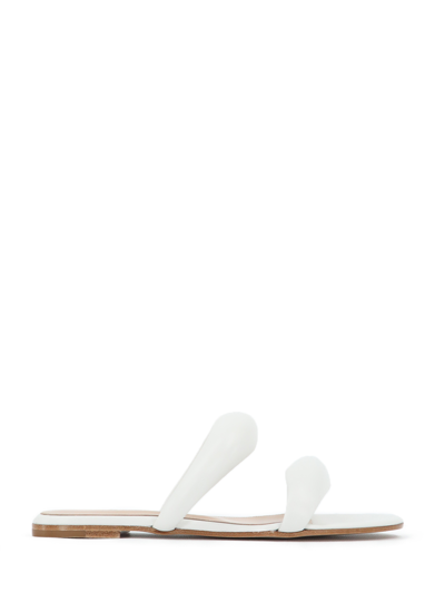 Gianvito Rossi Bijoux Flat Sandals In White