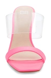 Bp. Naomi Sandal In Neon Pink Faux Leather