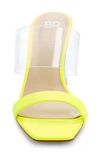 Bp. Naomi Sandal In Neon Yellow Faux Leather