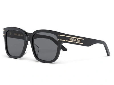 Dior Signature S7f Black Butterfly Sunglasses In Grey