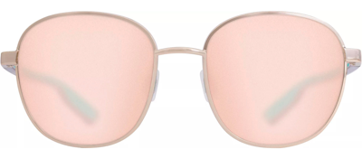 Costa Del Mar Egret Copper Silver Mirror Polarized Round Ladies Sunglasses Egr 296 Oscp