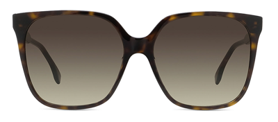 Fendi Fe40030i 52f Butterfly Sunglasses In Brown