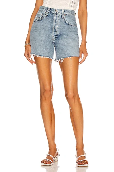 Agolde Riley High Rise Shorts In Snapshot