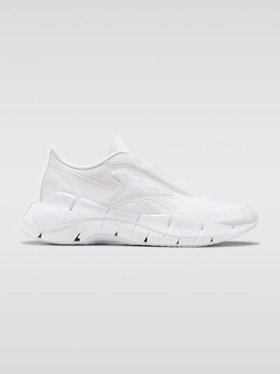 Victoria Beckham Zig Kinetica Logo-embossed Mesh Low-top Trainers In White