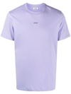 Sandro Embroidered-logo T-shirt In Purple