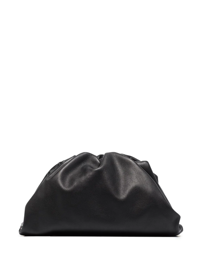 Bottega Veneta The Pouch Leather Clutch Bag In Black
