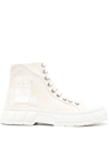 Viron Patch-detail High-top Sneakers In Weiss
