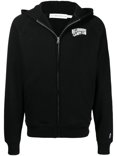 Billionaire Boys Club Logo-print Zip-up Hoodie In Black