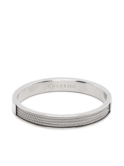 Charriol Forever Rope-detail Bangle In Silver