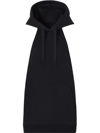 Burberry Location-print Sleeveless Cotton Hoodie In Black
