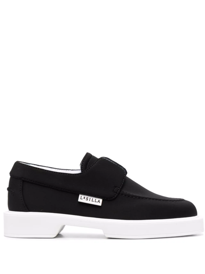 Le Silla Yacht Two-tone Loafers In Black