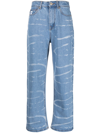 AAPE BY A BATHING APE TIE-DYED STRAIGHT-LEG JEANS