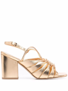 LAURENCE DACADE 90MM STRAPPY LEATHER SANDALS
