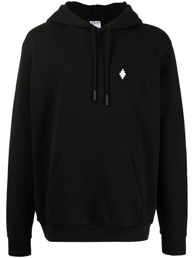 MARCELO BURLON COUNTY OF MILAN LOGO-PRINT COTTON DRAWSTRING HOODIE