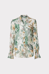 MILLY LACEY JUNGLE PRINT BLOUSE