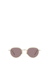 Prada Pr 53ws Satin Pale Gold Male Sunglasses In Satin Pale Gold