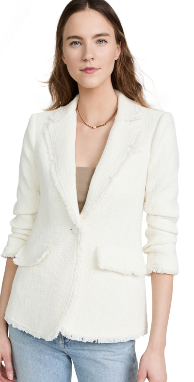 Cinq À Sept Khloe Bouclé Blazer In Gardenia