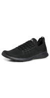 Apl Athletic Propulsion Labs Breeze Techloom Running Sneakers In Black/ Black