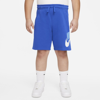 Nike Sportswear Club Big Kids' (boys') Shorts (extended Size) In Blue