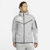 Nike Men's  Sportswear Tech Fleece Graphic Full-zip Hoodie In Grey