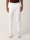 Dondup Gaubert  Trousers In Stretch Cotton In White