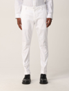 Dondup Gaubert  Pants In Stretch Cotton In White
