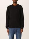 Tommy Hilfiger Cotton Sweater In Black