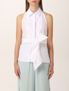 Max Mara White Cotton Rupia Top In White