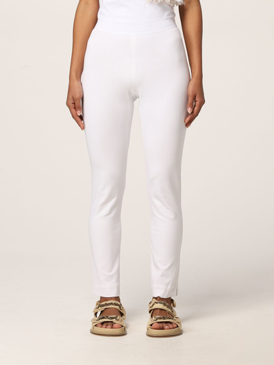 Liviana Conti Woman Pants Cream Size 2 Cotton, Polyamide, Elastane In Grey